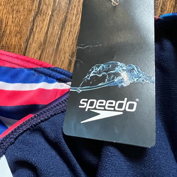 Speedo Pro LT Red White and Blue Relay Back One Piece 8/34 NWT - Picture 6 of 7